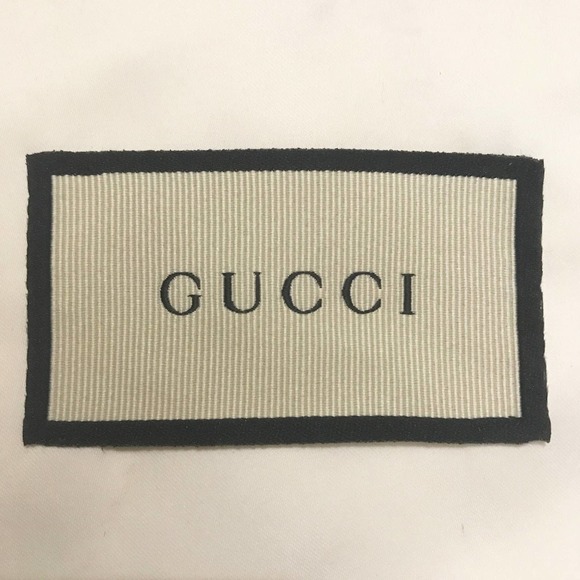 GUCCI LOGO Signature Bag Storage Dust Drawstring shoes Sleeper black cream white - Picture 2 of 3